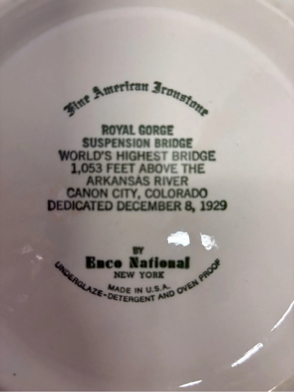 Decorative Collector Plate in Cream and Brown